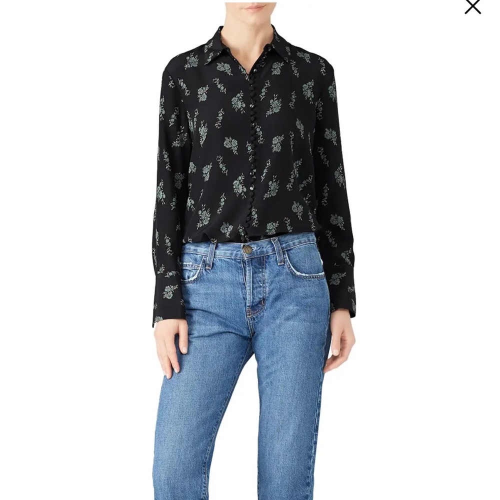 Club Monaco printed “Helek” blouse